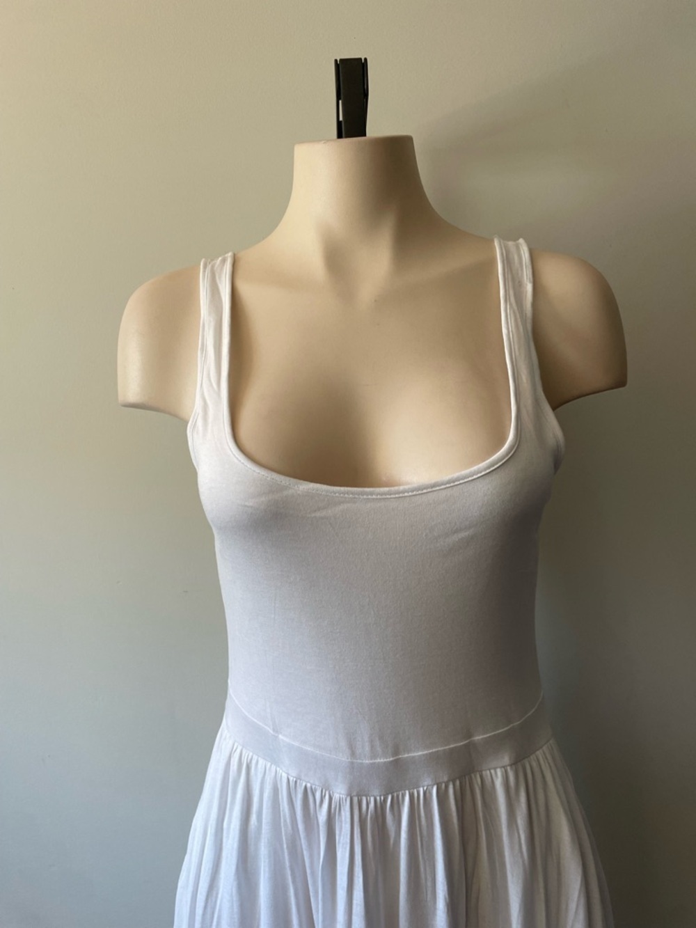 NEW Wilfred Market Midi Tank Dress Fit Flare White Size Small - Picture 4 of 7